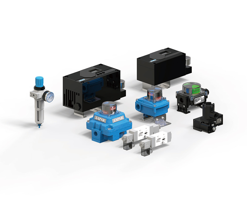 Cut-off valves and regulating valve accessories